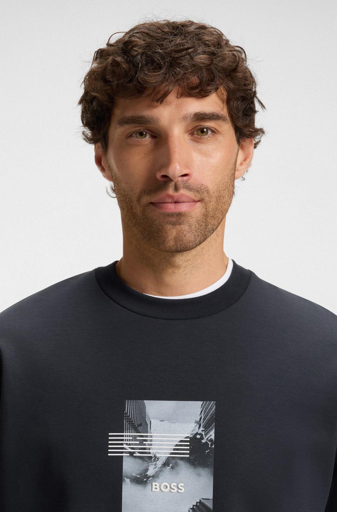 Мужской свитшот с принтом BOSS Green | Фото 3