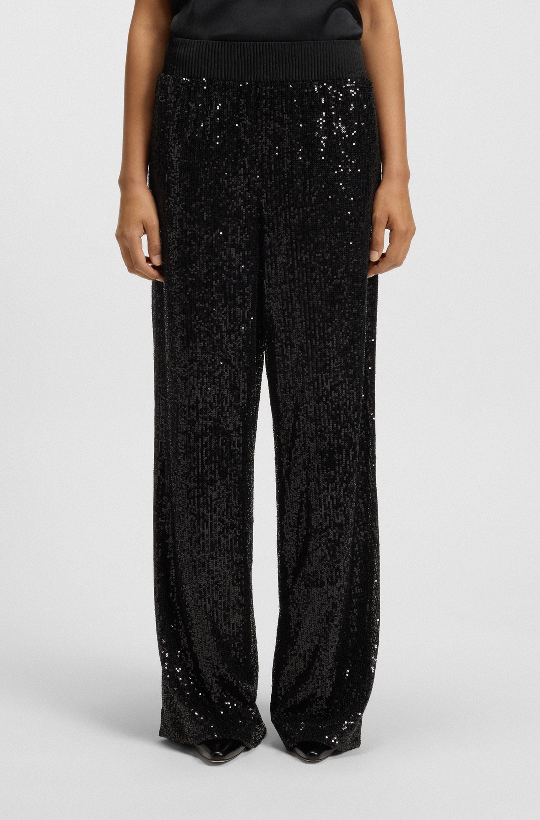 Женские брюки в пайетках BOSS | Фото 2