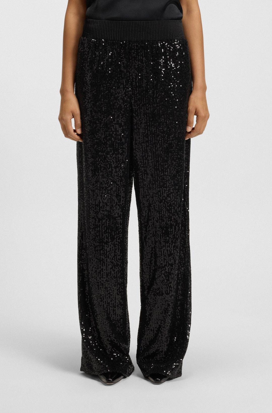 Женские брюки в пайетках BOSS | Фото 2