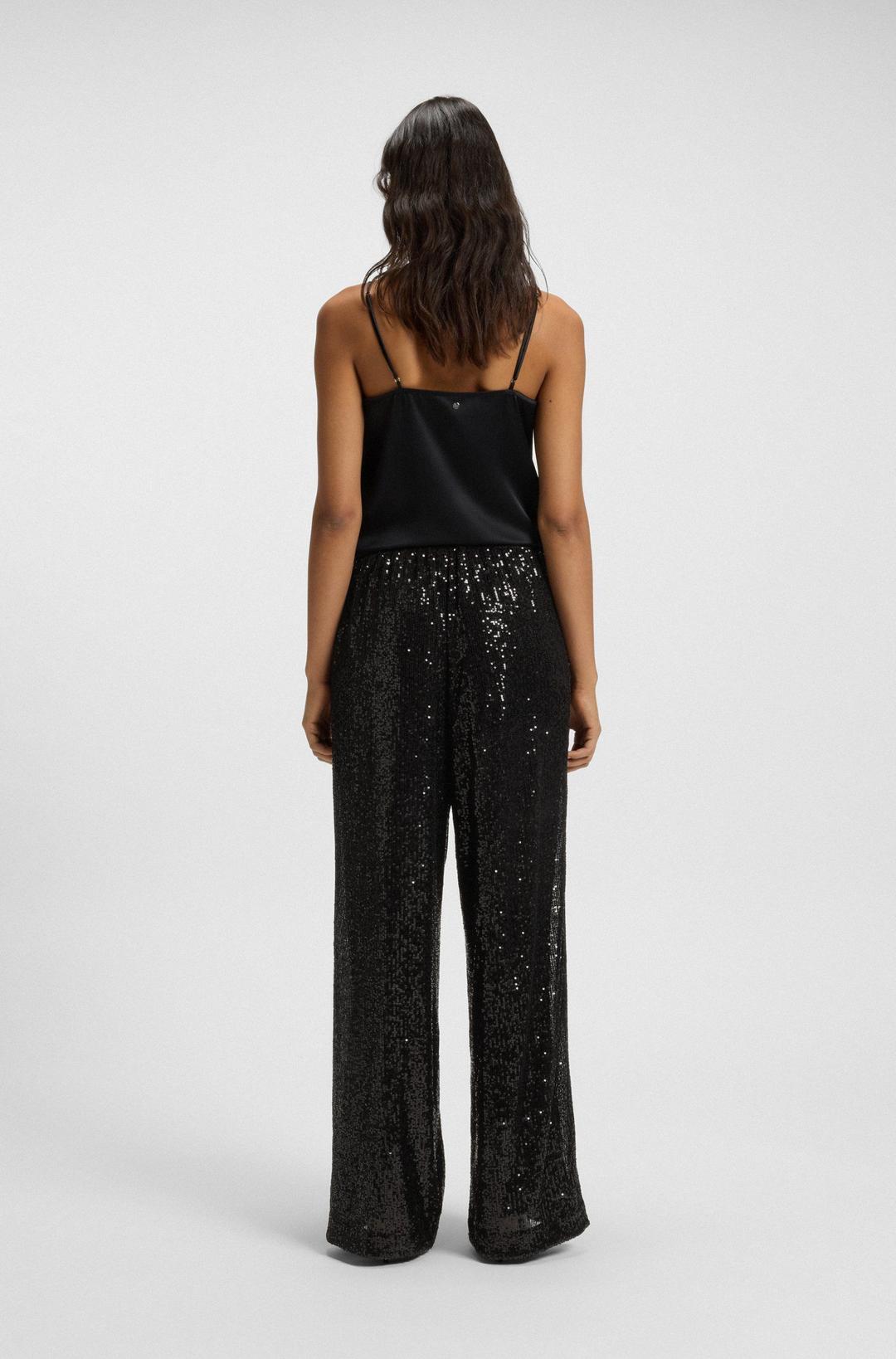 Женские брюки в пайетках BOSS | Фото 6