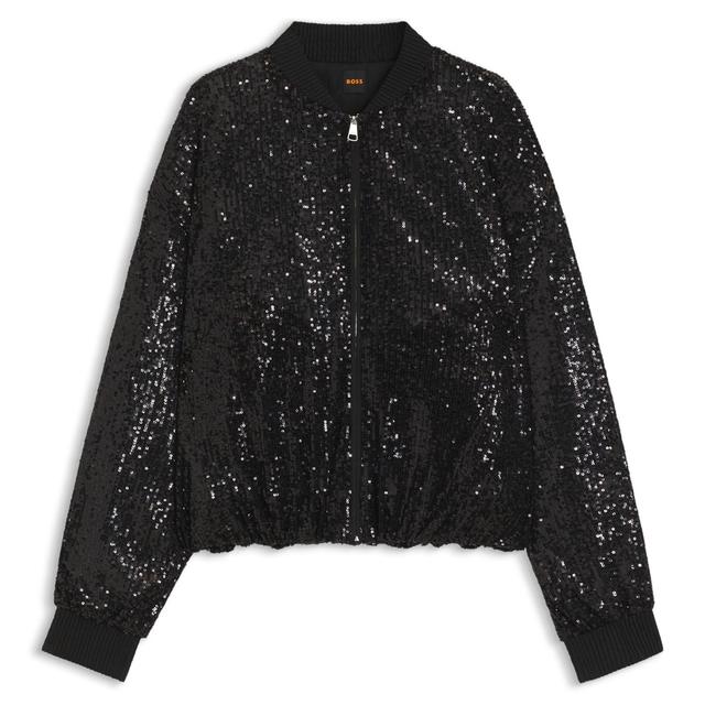 Женский жакет в пайетках BOSS