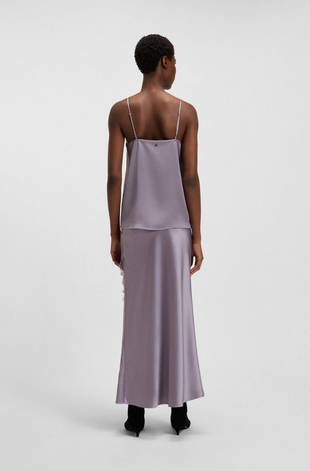 Атласный топ с кружевными деталями BOSS | Фото 3