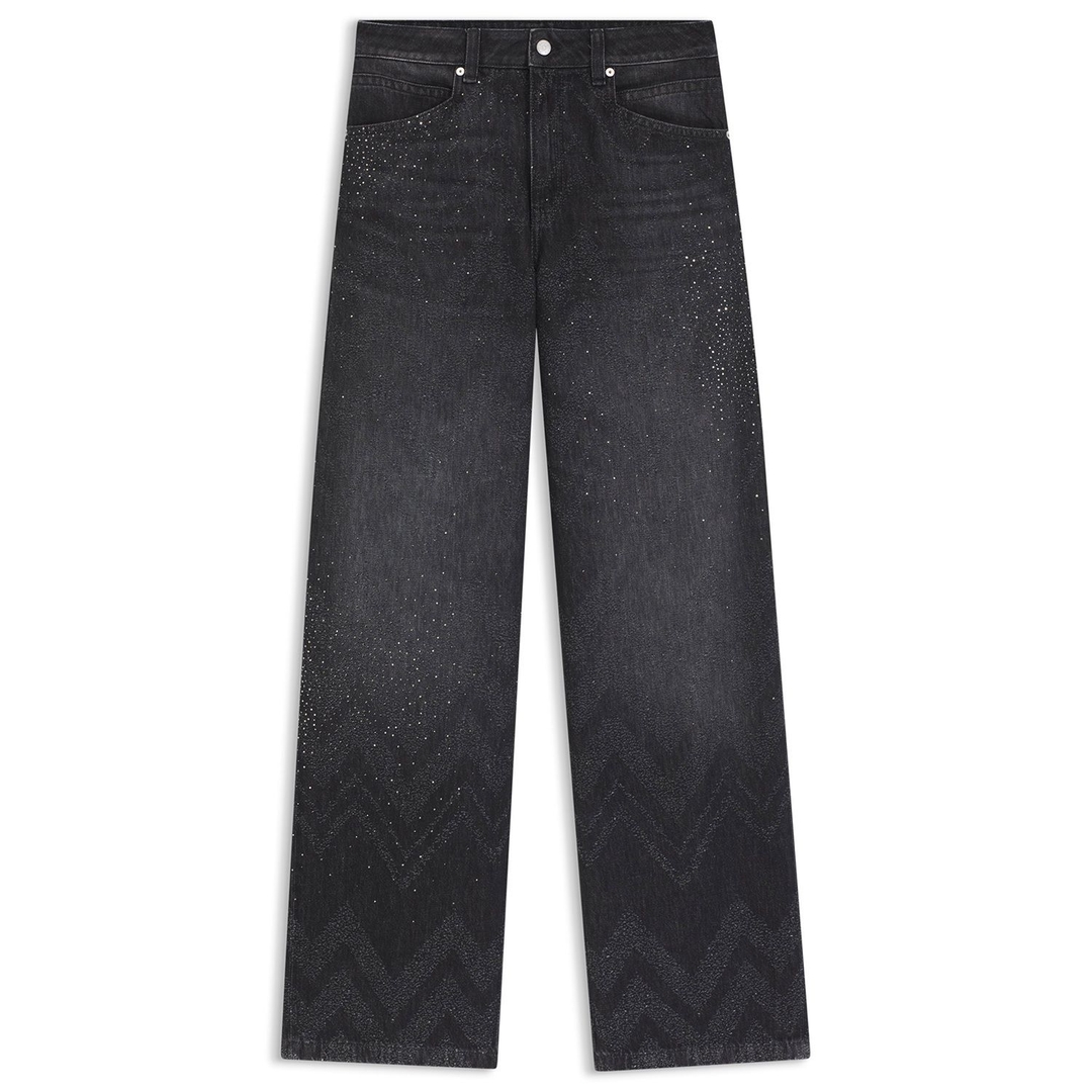 Женские джинсы со стразами BOSS | Фото 1