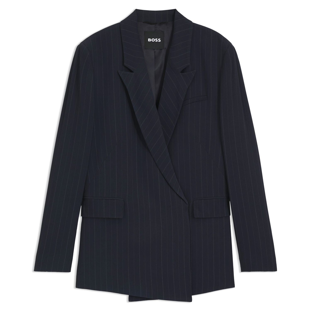 Женский пиджак в полоску BOSS | Фото 1