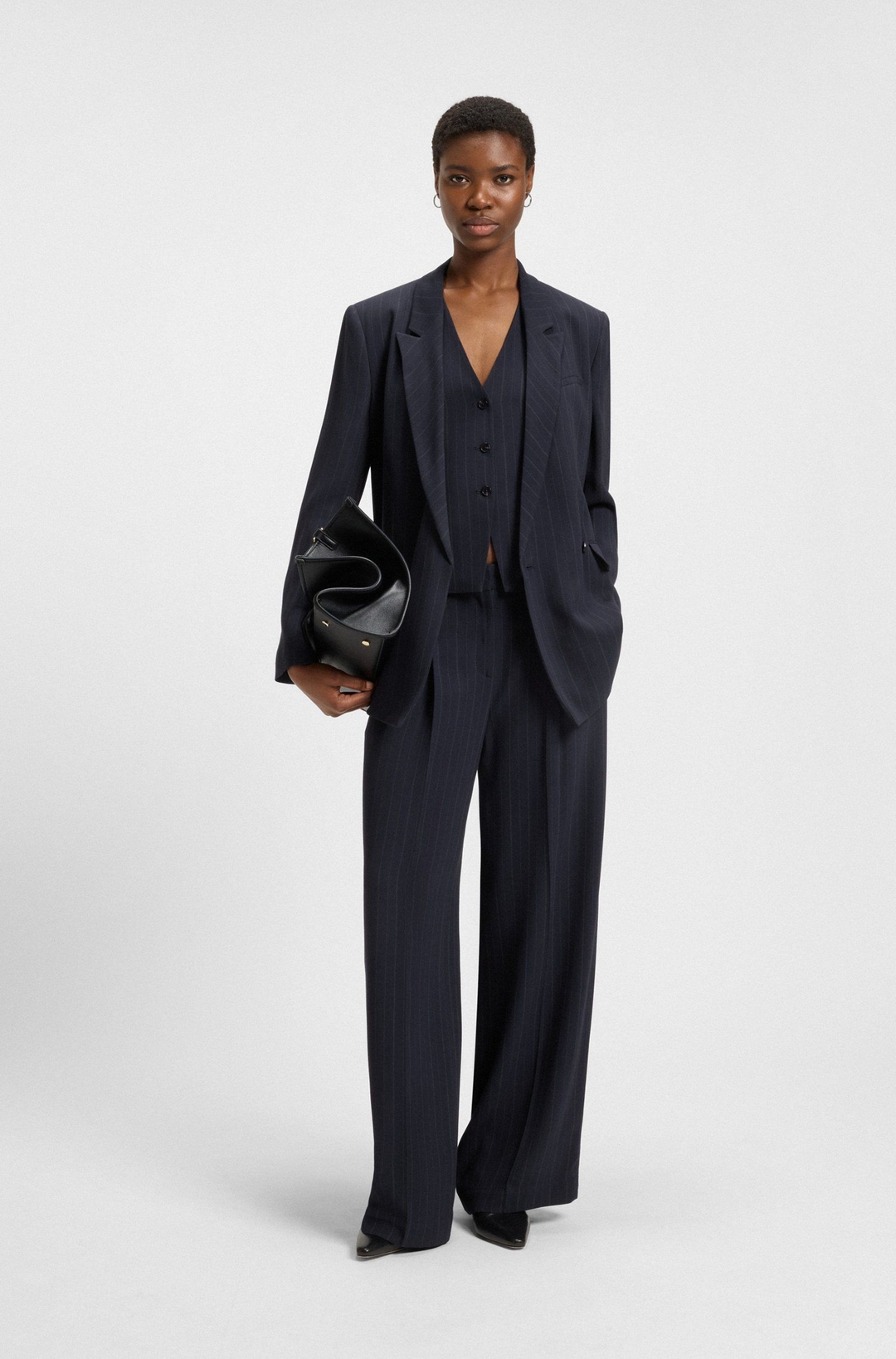 Женский пиджак в полоску BOSS | Фото 6