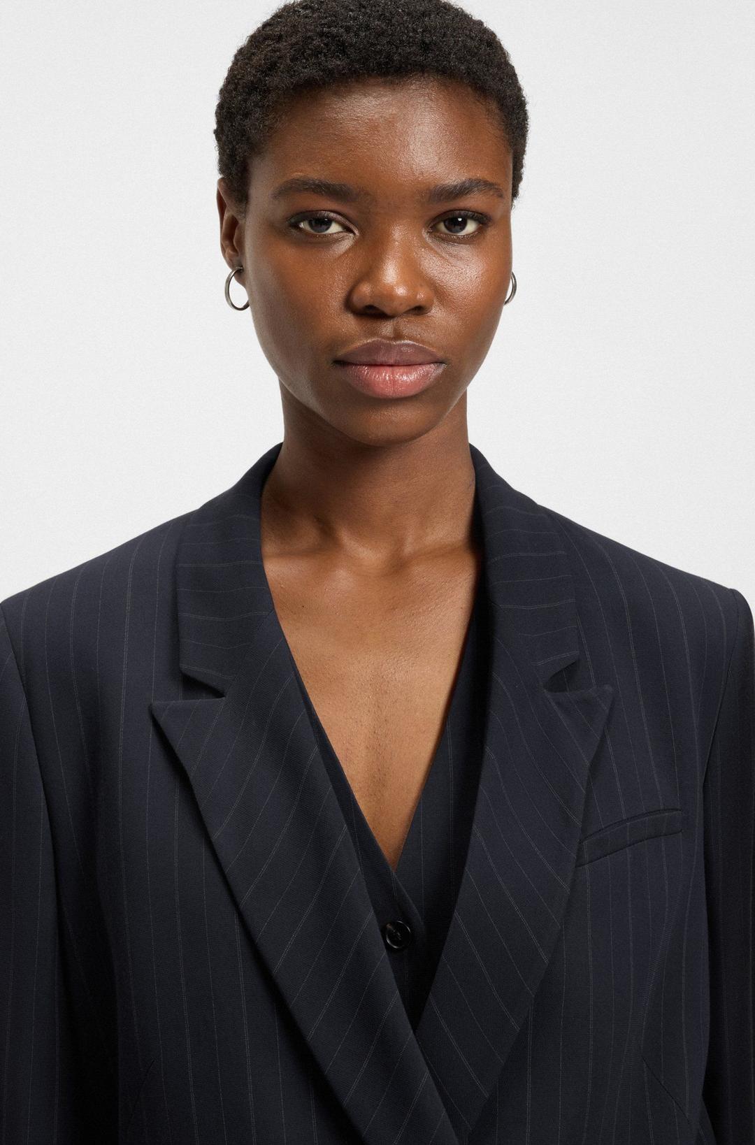 Женский пиджак в полоску BOSS | Фото 4