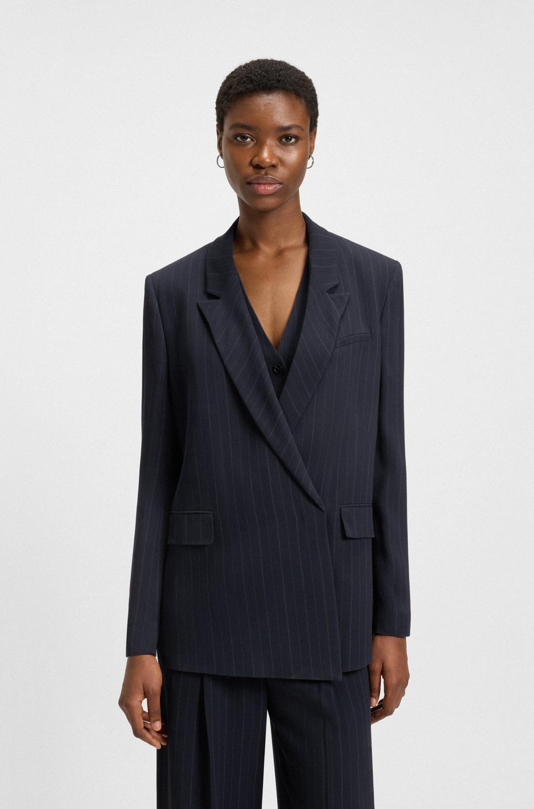 Женский пиджак в полоску BOSS | Фото 2