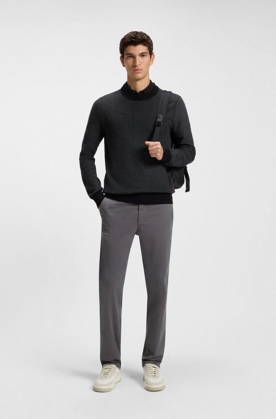 Мужской хлопковый джемпер BOSS Orange | Фото 4