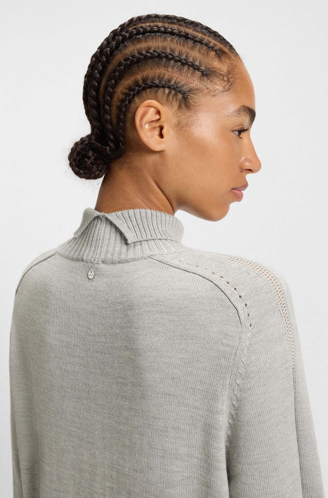 Платье из смесовой шерсти BOSS | Фото 6