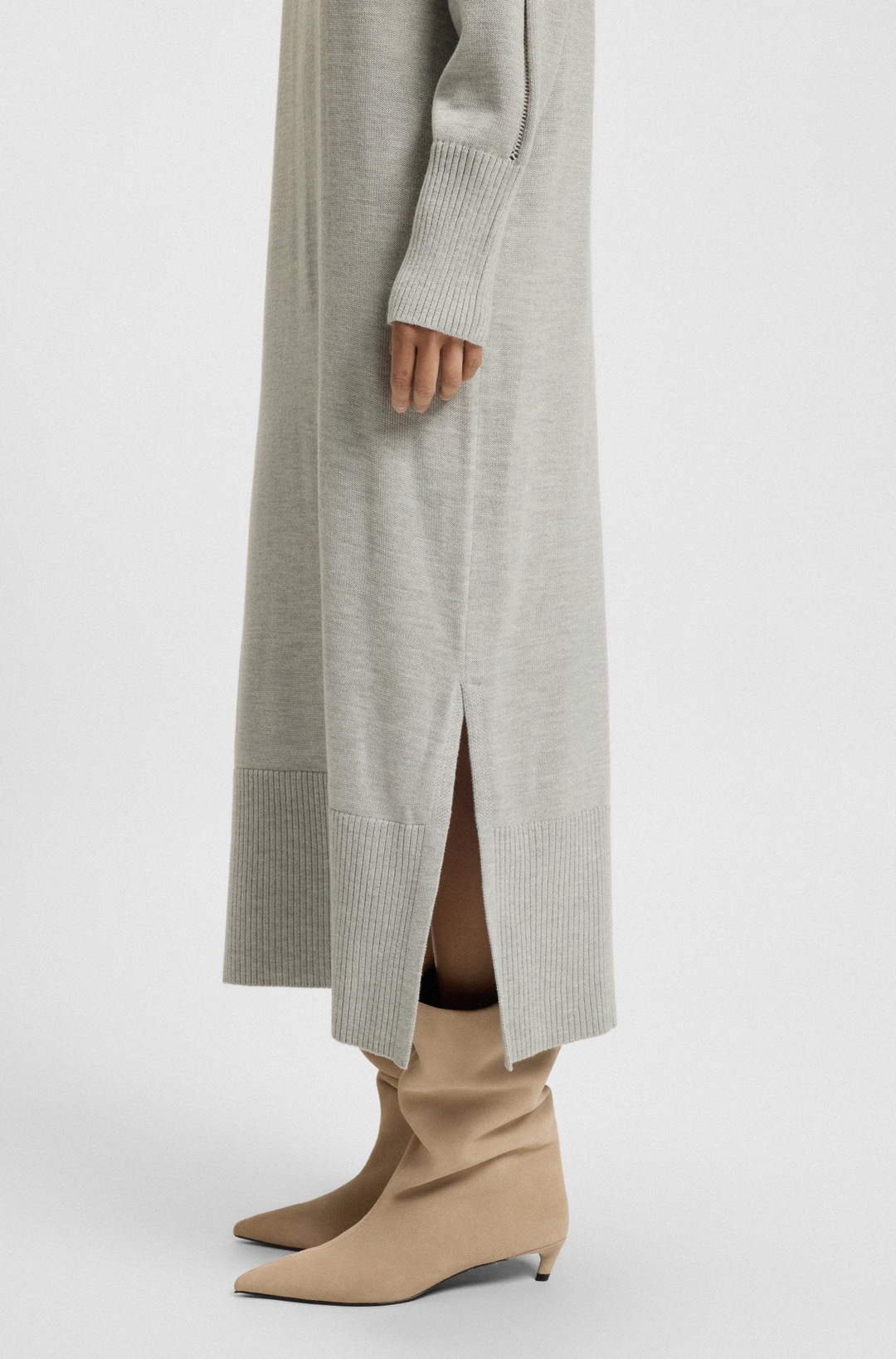 Платье из смесовой шерсти BOSS | Фото 5