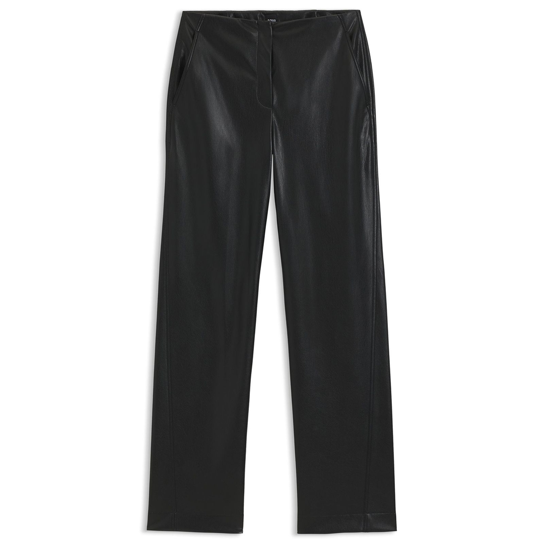 Женские брюки из эко-кожи BOSS | Фото 1