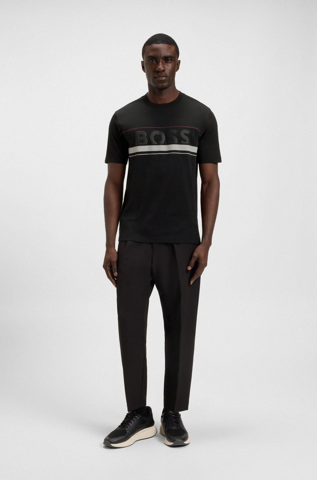 Мужская хлопковая футболка BOSS Green | Фото 3