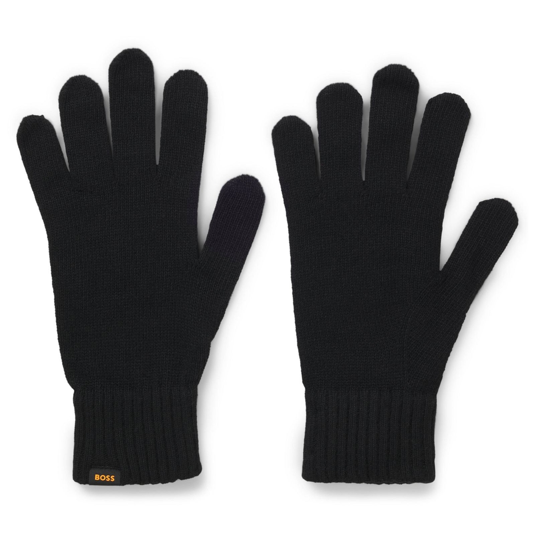 Мужской комплект из вязанных перчаток и шапки BOSS Orange | Фото 3