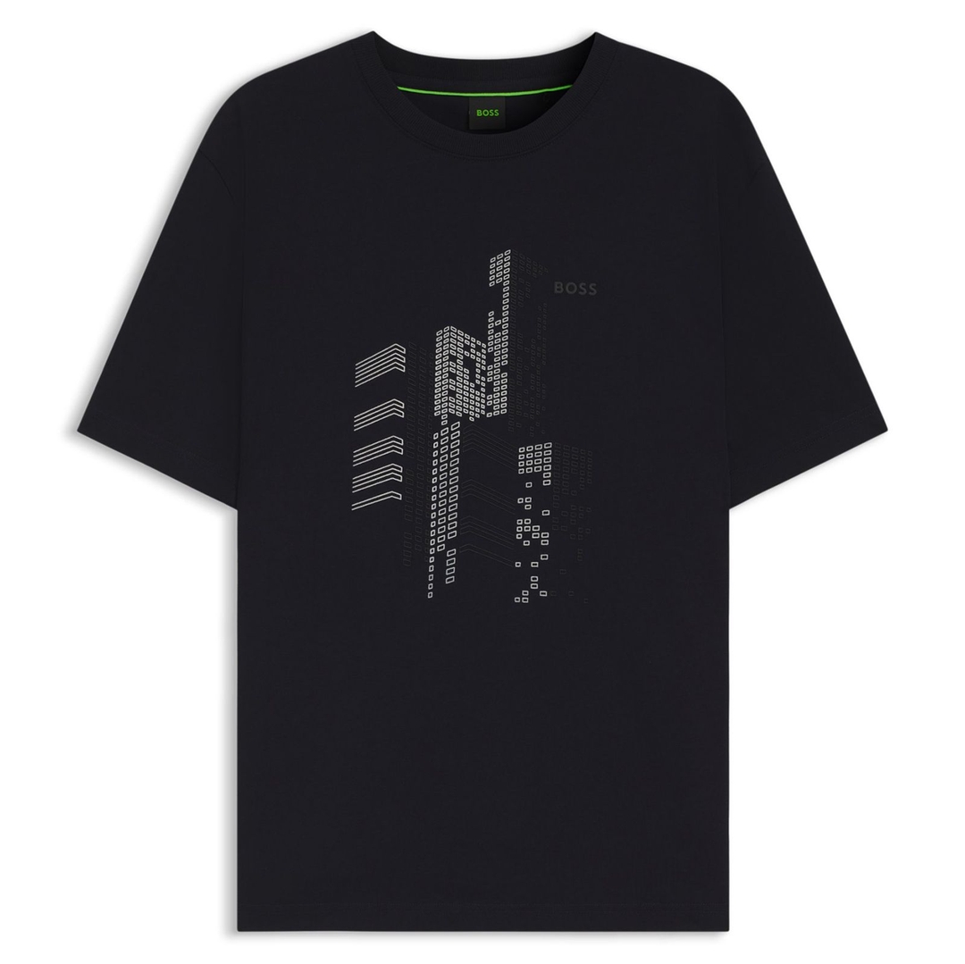 Мужская футболка с урбанистическим принтом BOSS Green | Фото 1