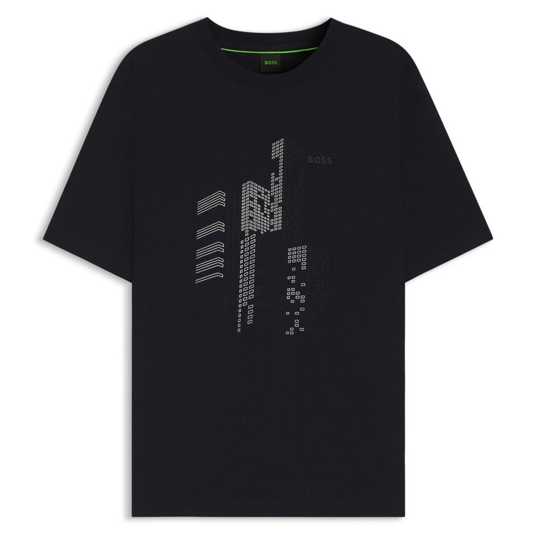 Мужская футболка с урбанистическим принтом BOSS Green | Фото 1
