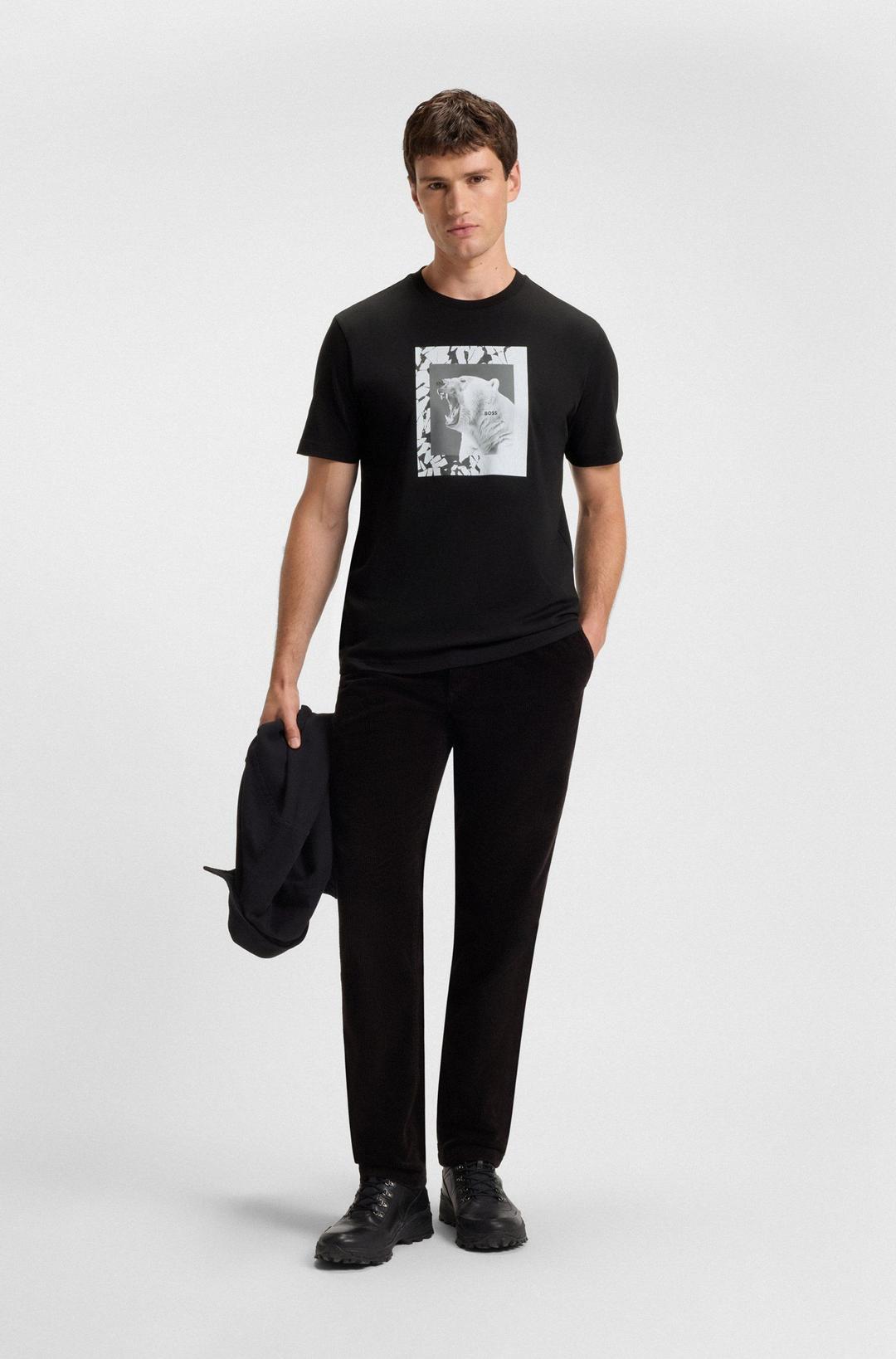 Мужская футболка с принтом BOSS Orange | Фото 4