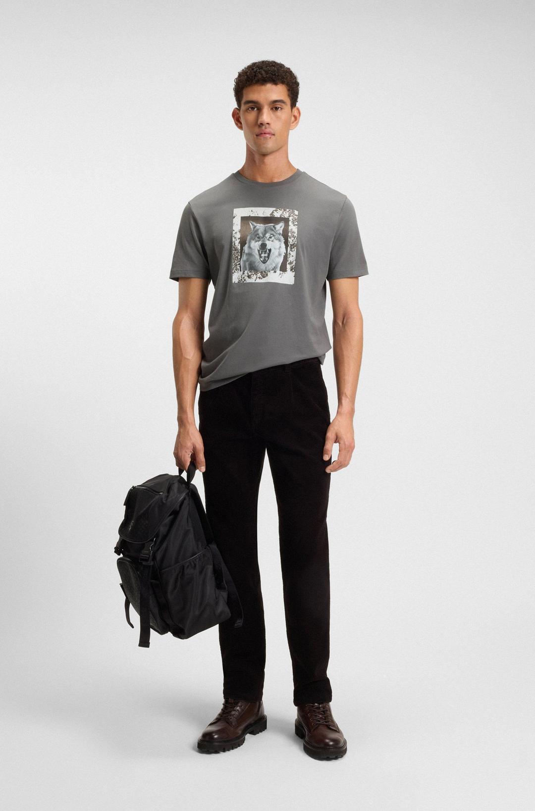 Мужская футболка с принтом BOSS Orange | Фото 4