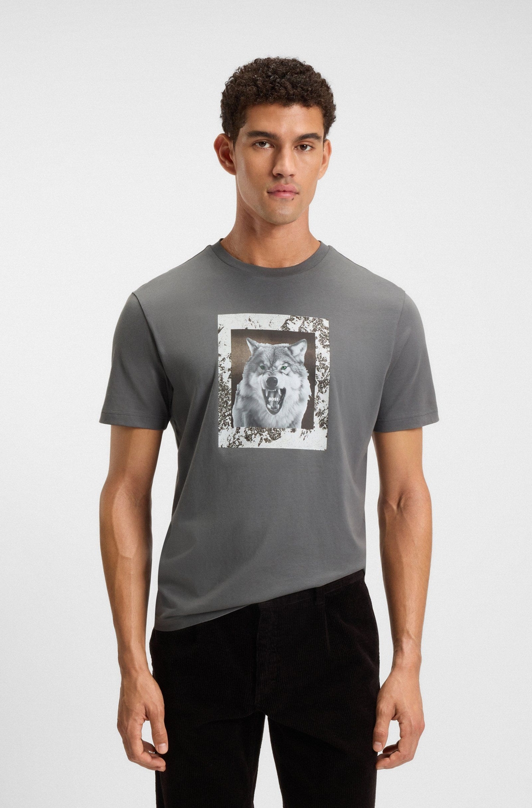 Мужская футболка с принтом BOSS Orange | Фото 2