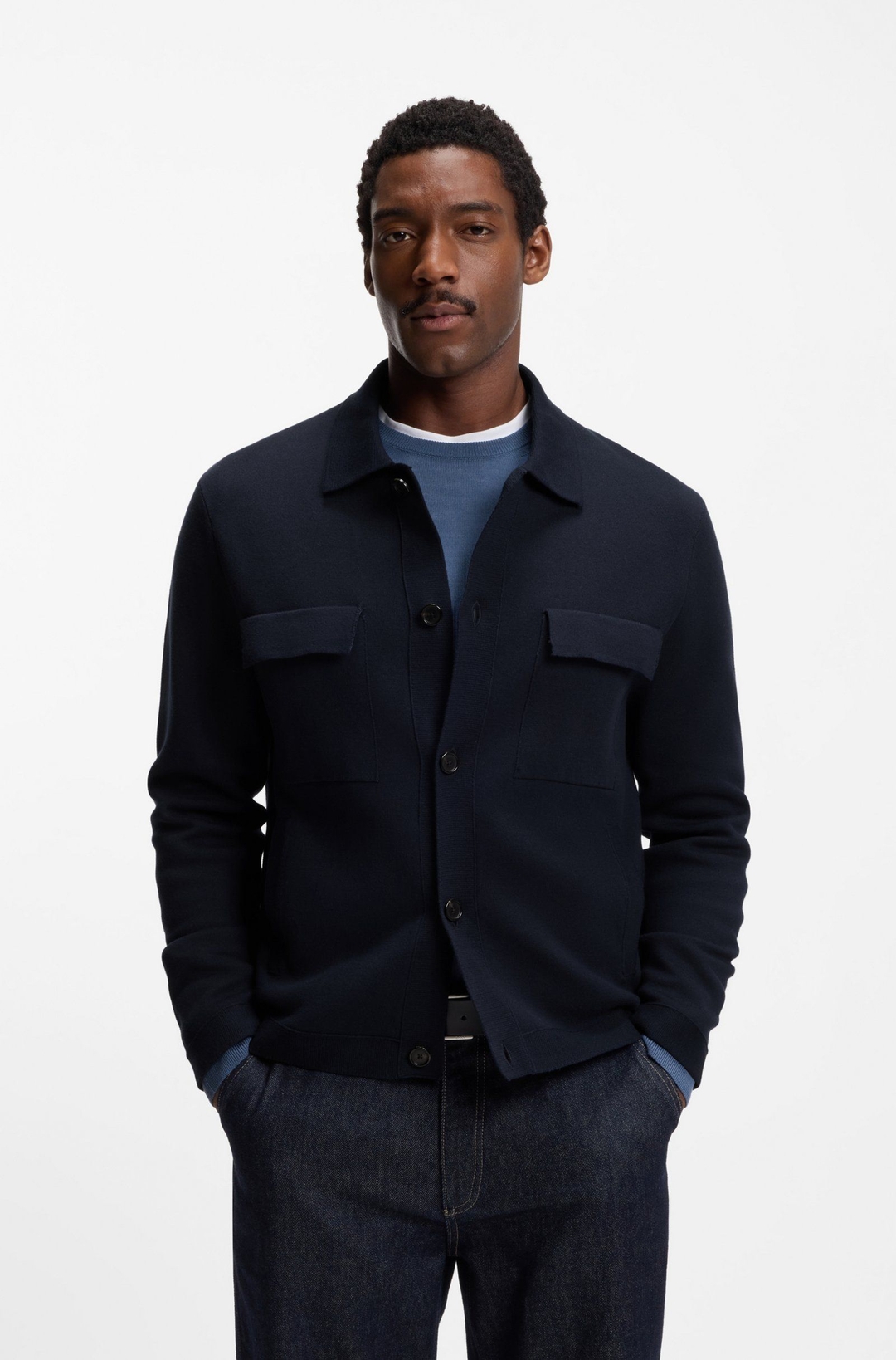 Мужской хлопковый жакет BOSS Black | Фото 2