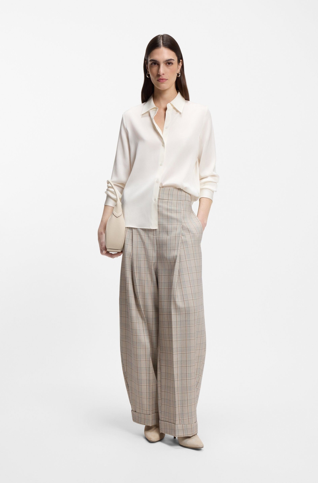 Женская шелковая блуза BOSS | Фото 4