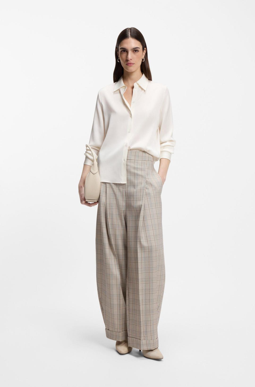 Женская шелковая блуза BOSS | Фото 4