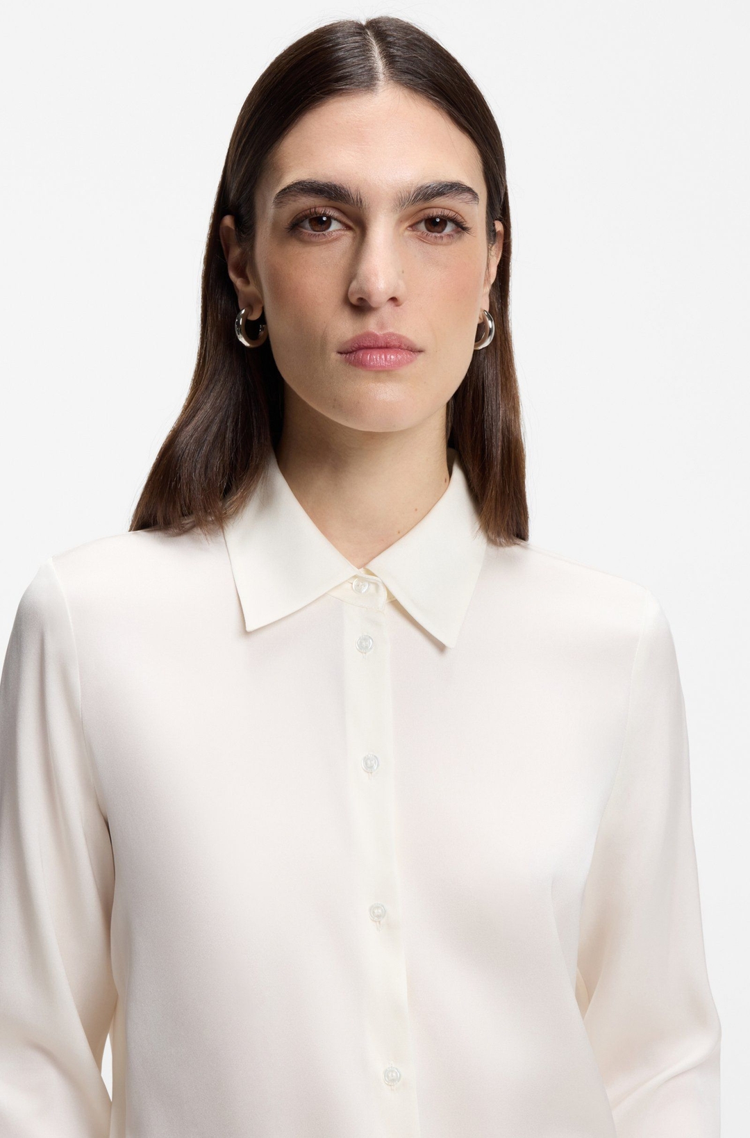 Женская шелковая блуза BOSS | Фото 3