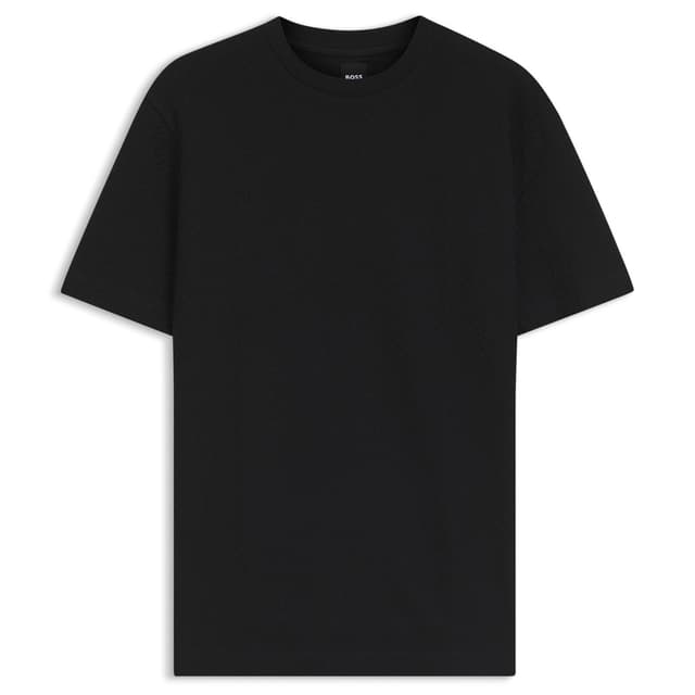 Мужская футболка с жаккардовым монограммным узором BOSS Black