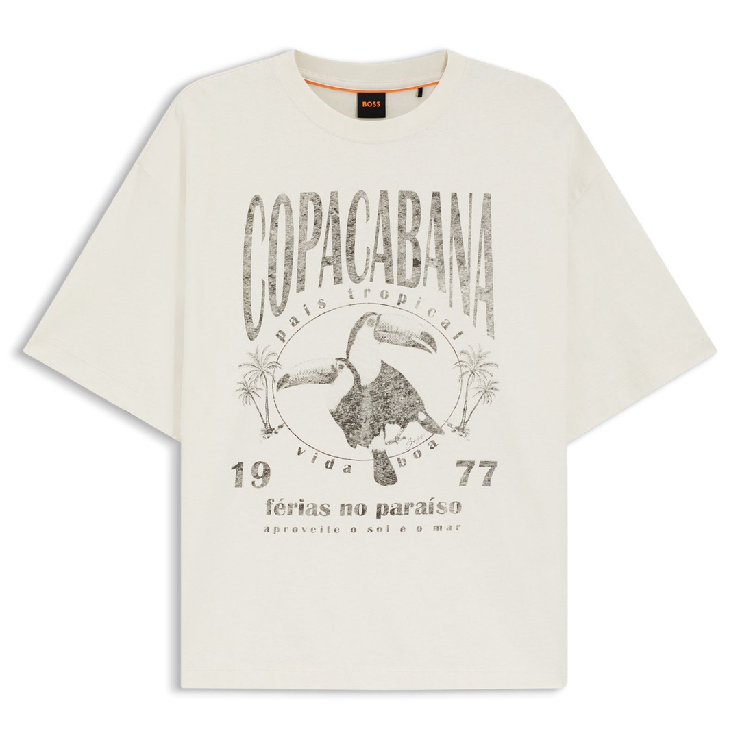 Женская футболка с принтом BOSS | Фото 1