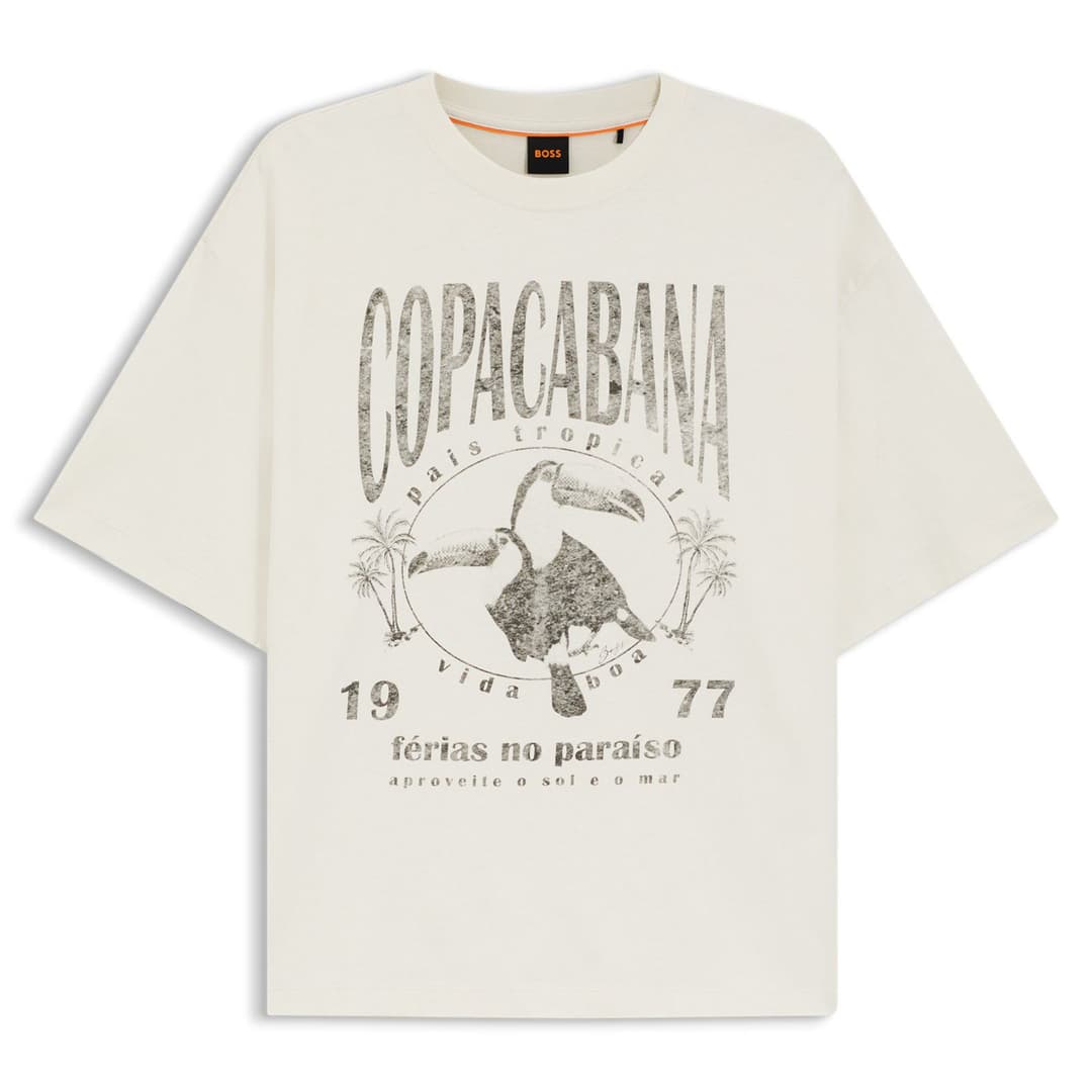 Женская футболка с принтом BOSS | Фото 1