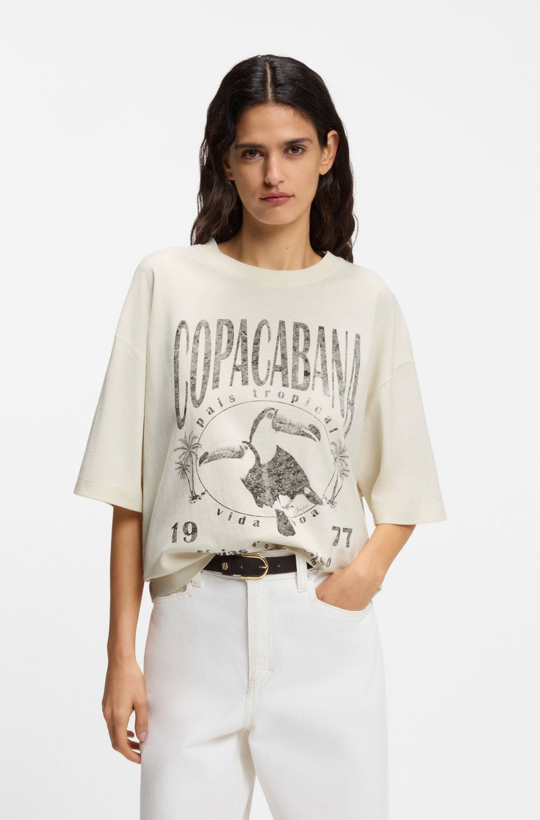 Женская футболка с принтом BOSS | Фото 2