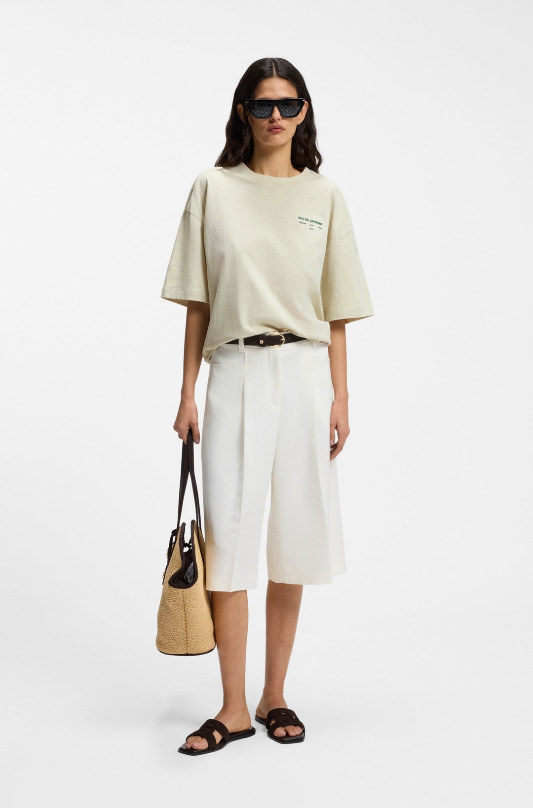 Женская футболка с принтом BOSS | Фото 3