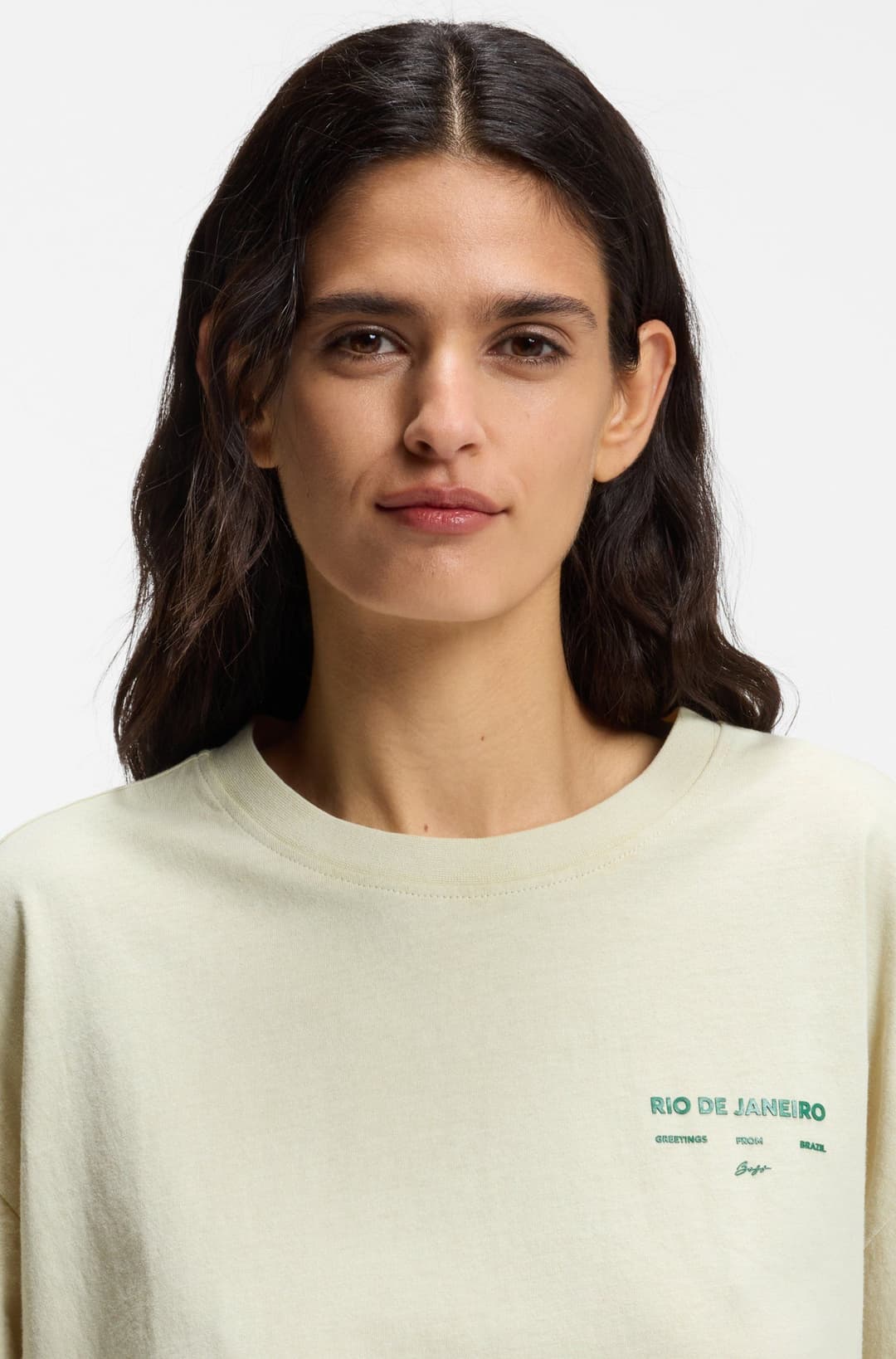 Женская футболка с принтом BOSS | Фото 5