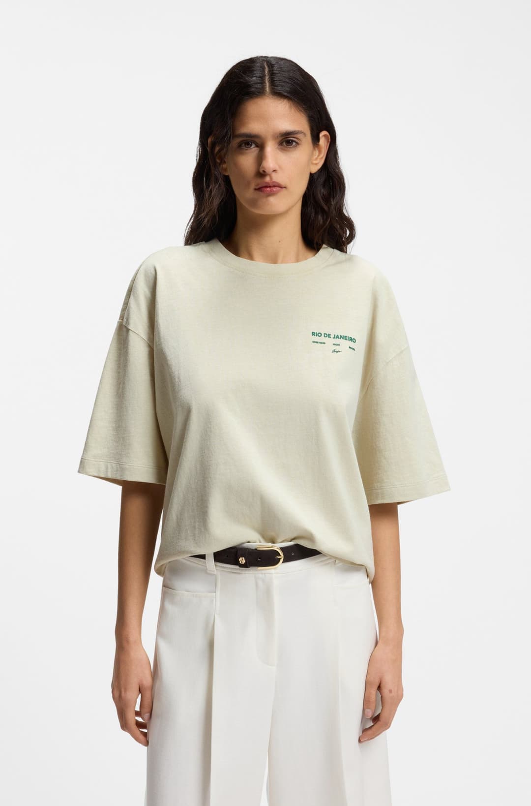 Женская футболка с принтом BOSS | Фото 2