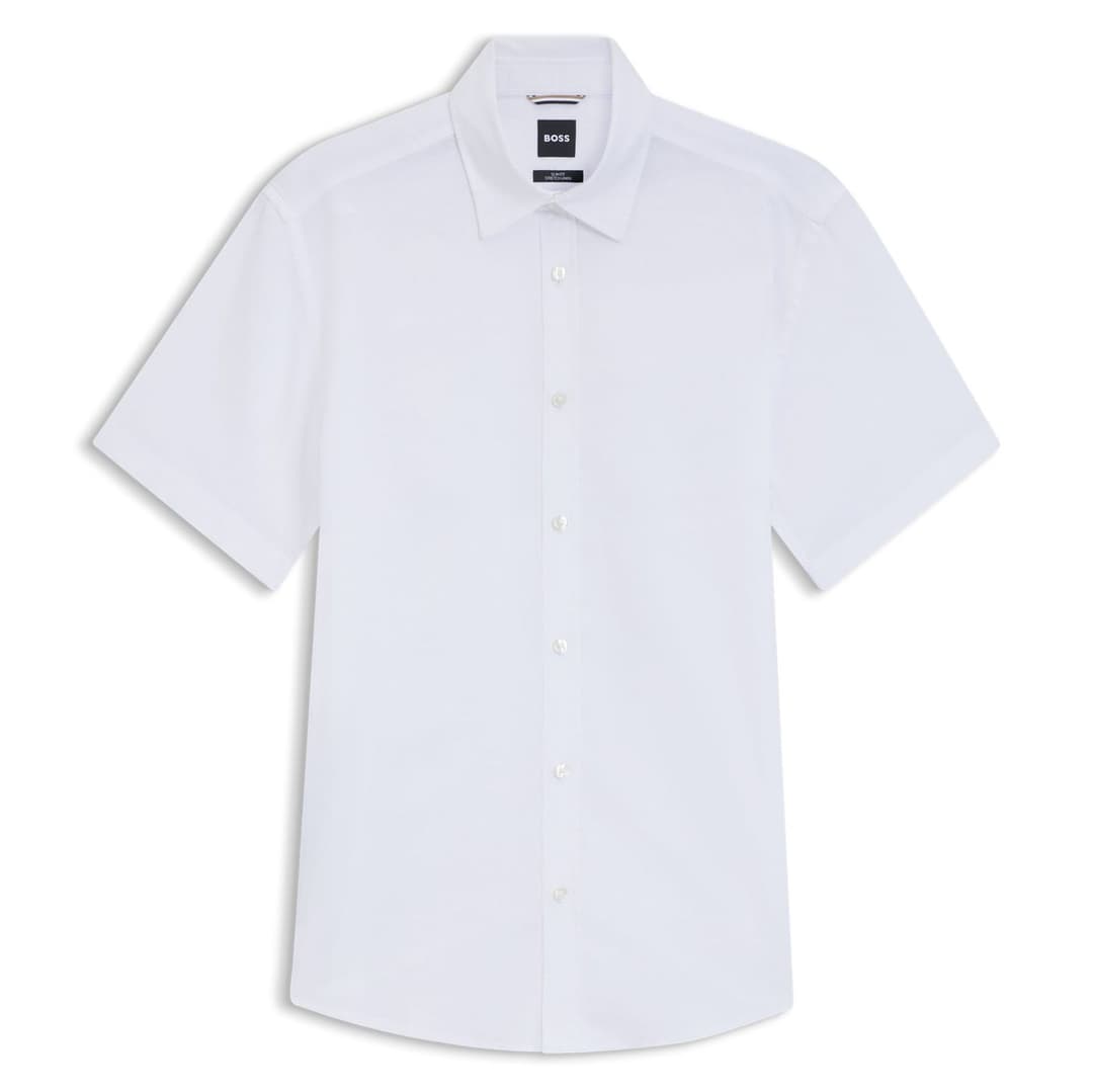 Мужская льняная рубашка BOSS Black | Фото 1