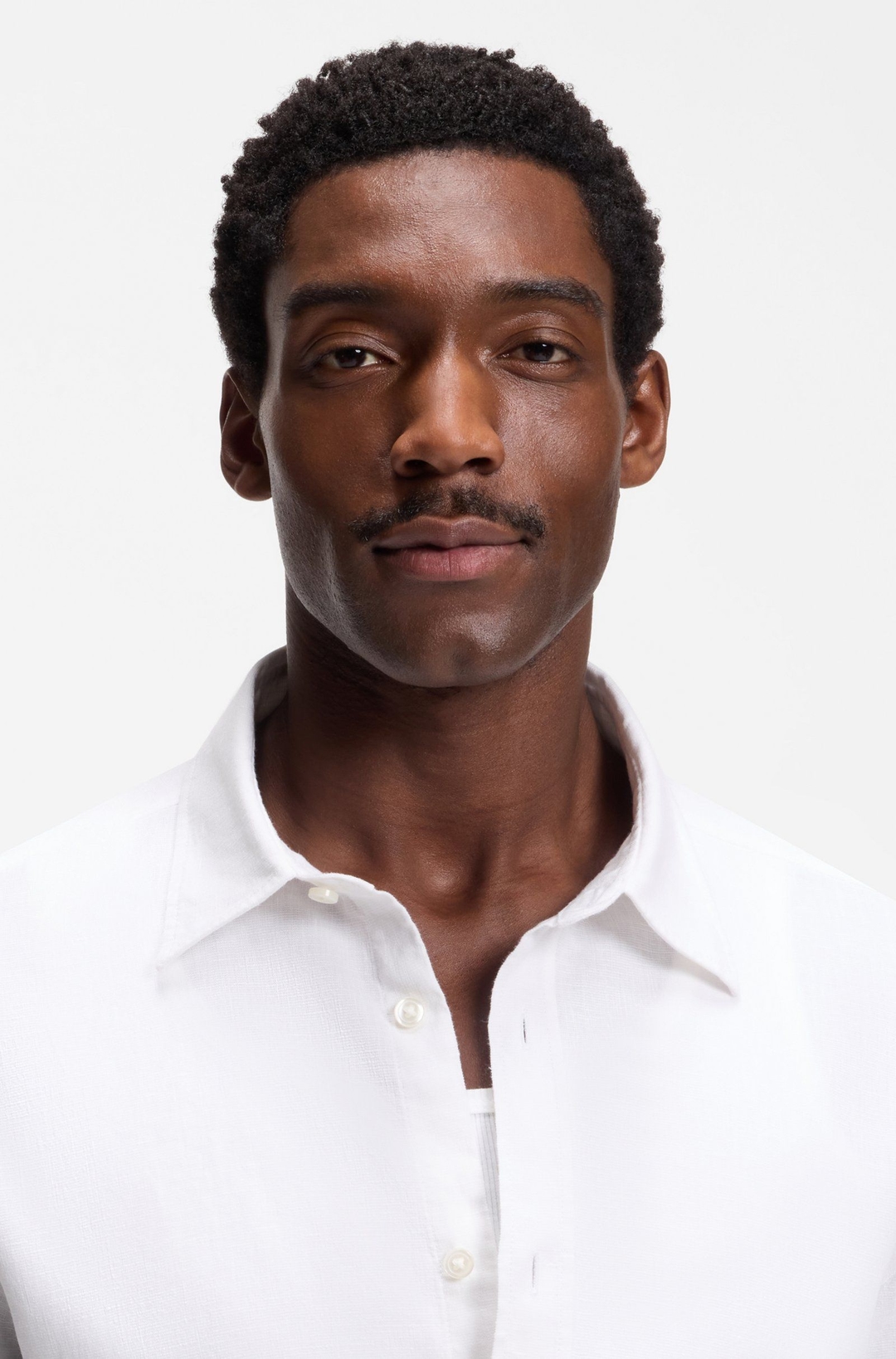 Мужская льняная рубашка BOSS Black | Фото 4