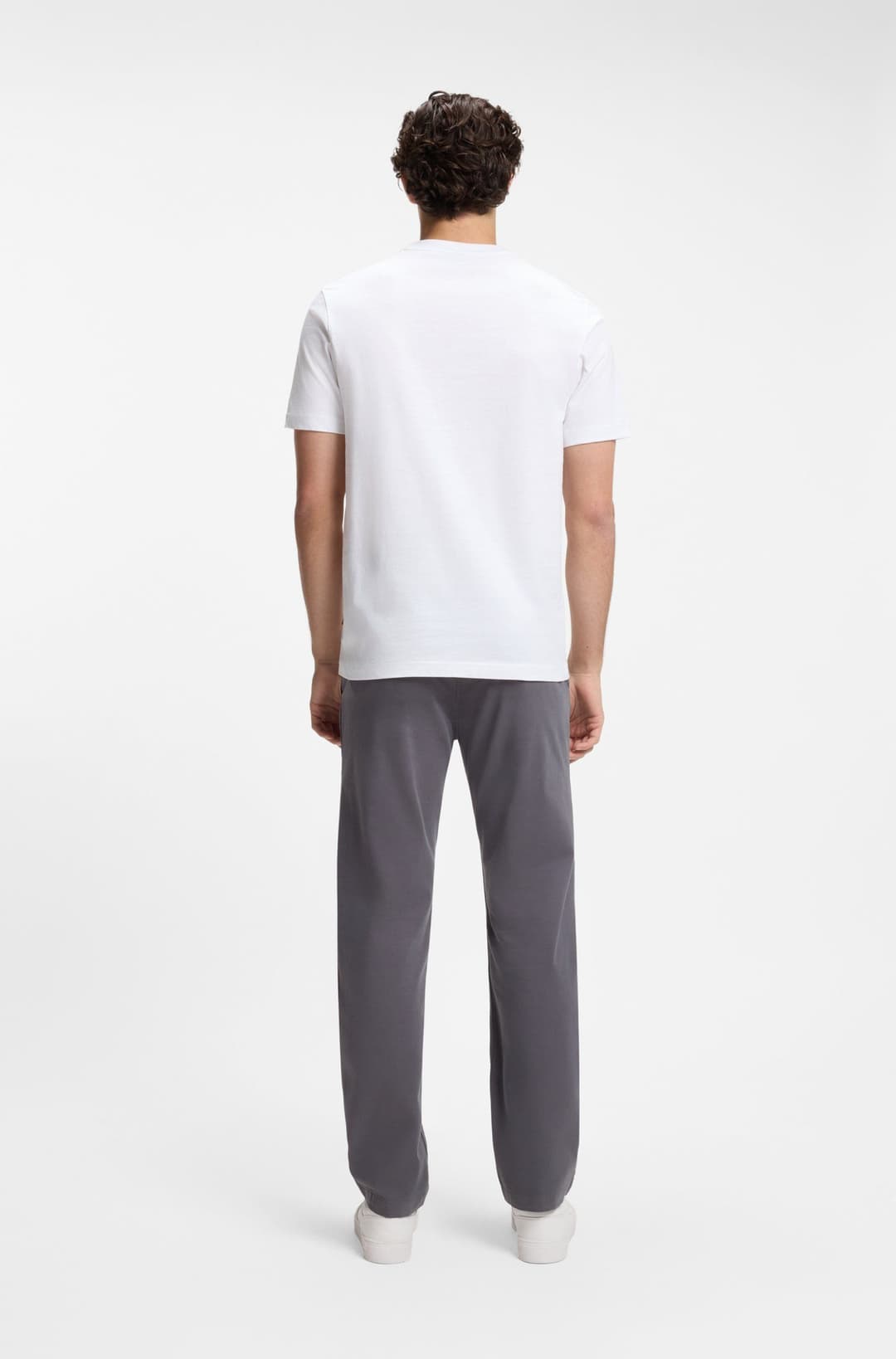 Мужская хлопковая футболка с фото-принтом BOSS Orange | Фото 4