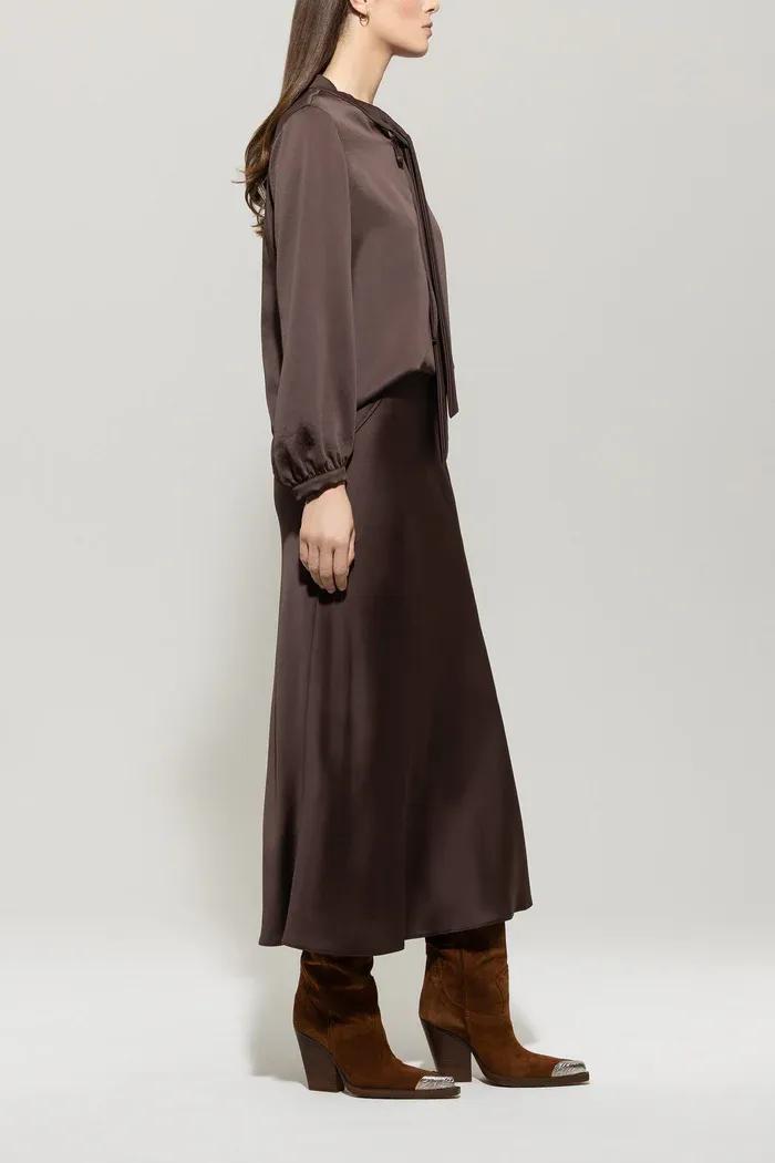 Атласная юбка из сатина Luisa Cerano | Фото 3