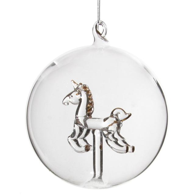 Ёлочная игрушка Шар Лошадка Shi-Shi