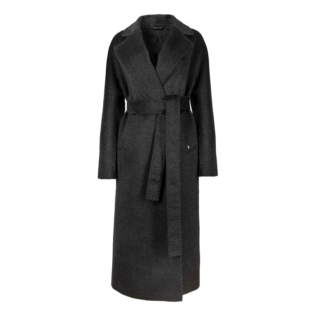 Женское чёрное пальто Dolche Moda | Фото 1