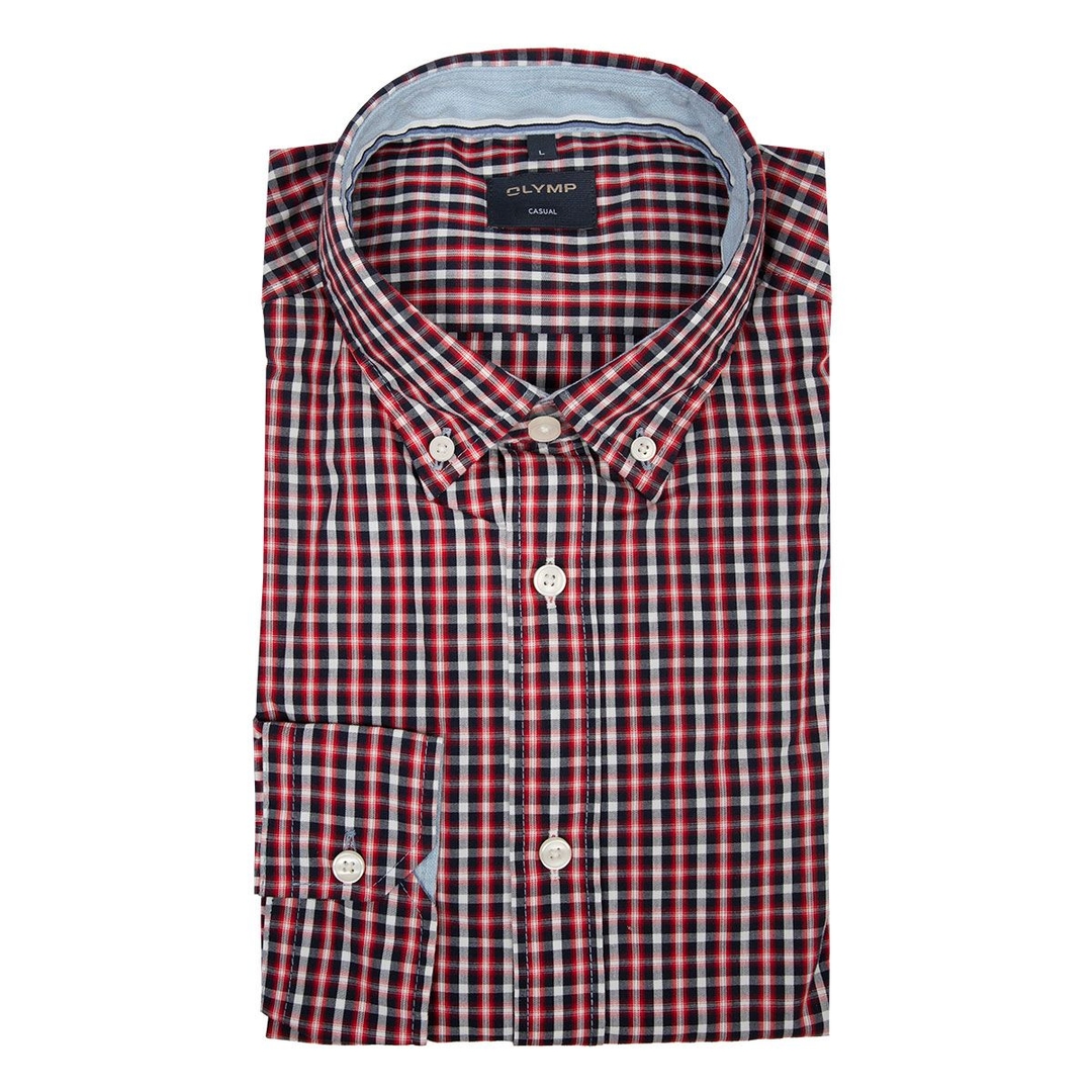 Мужская рубашка в клетку Olymp Casual | Фото 1