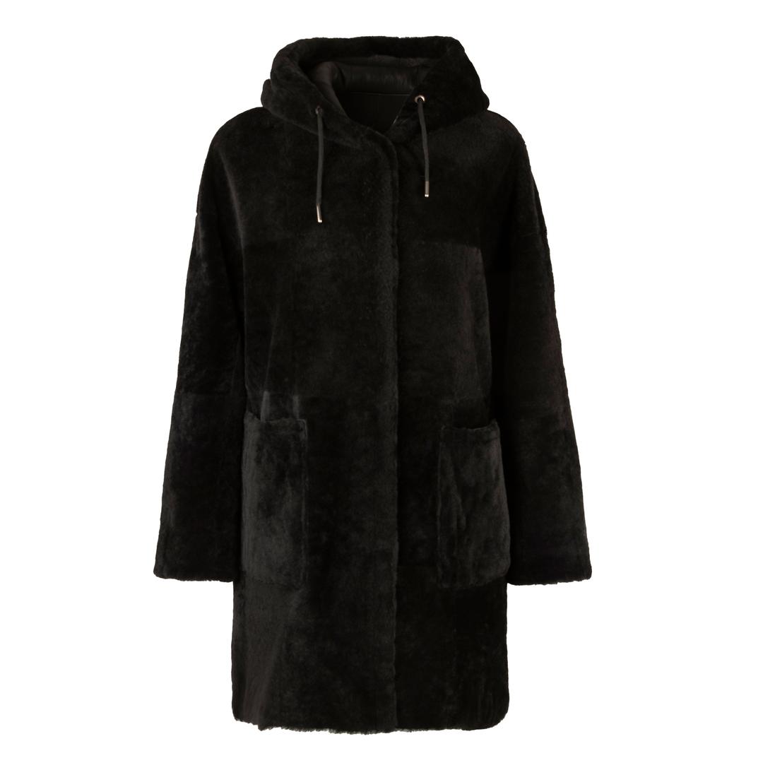 Женская двухстороння дубленка с капюшоном WERNER CHRIST | Фото 2