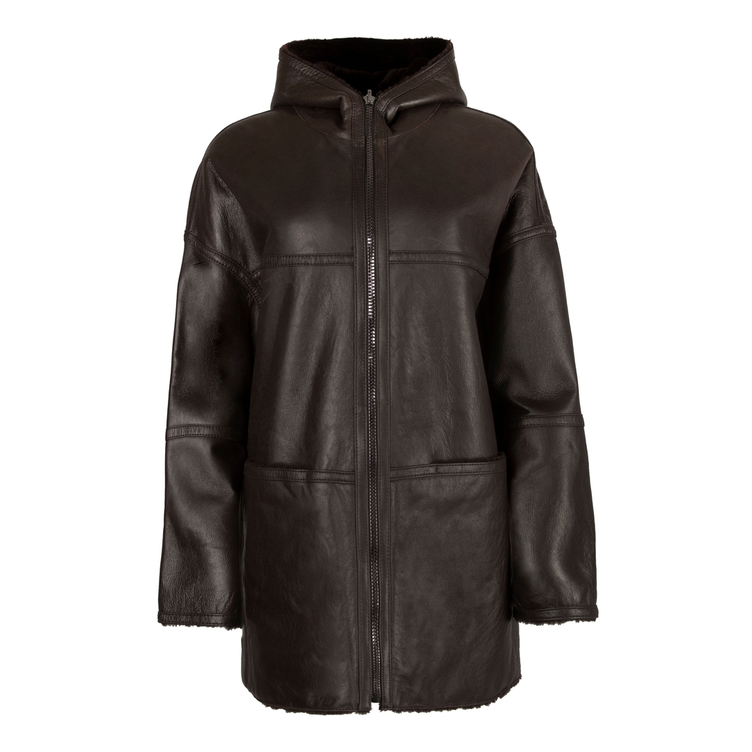 Женская двухстороння дубленка на молнии WERNER CHRIST | Фото 1