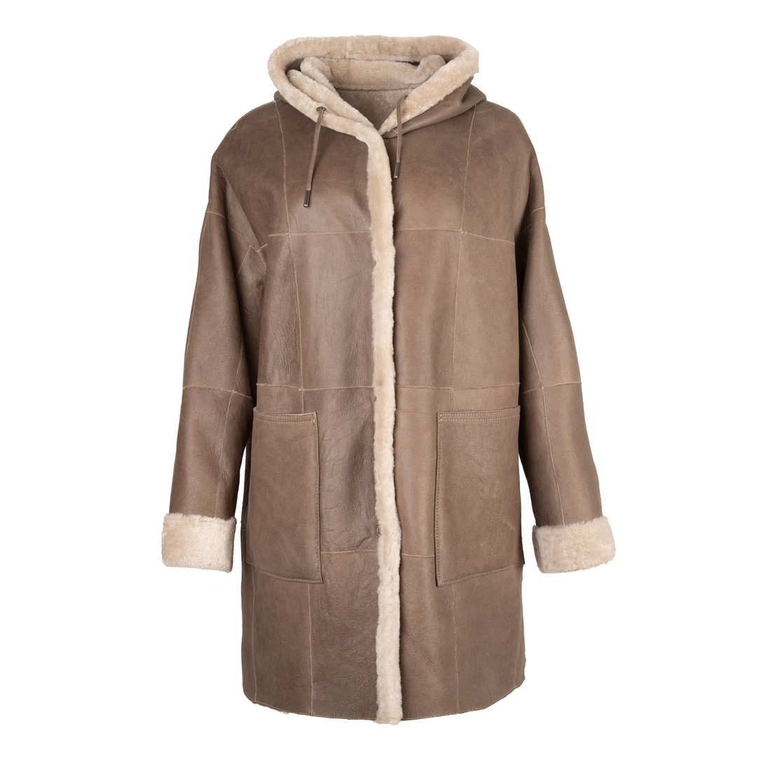 Женская двухстороння бежевая дубленка WERNER CHRIST | Фото 1