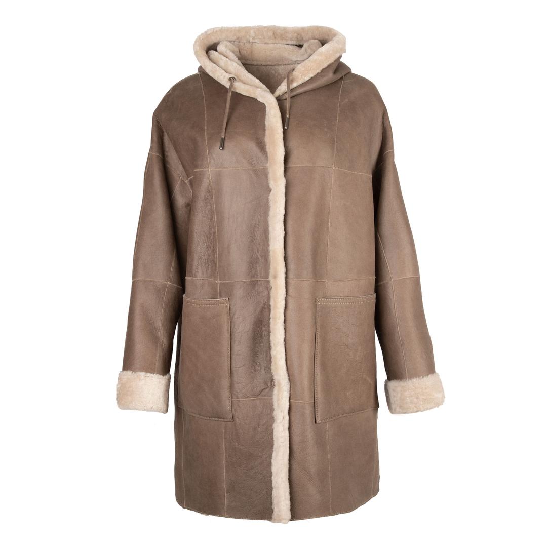 Женская двухстороння бежевая дубленка WERNER CHRIST | Фото 1