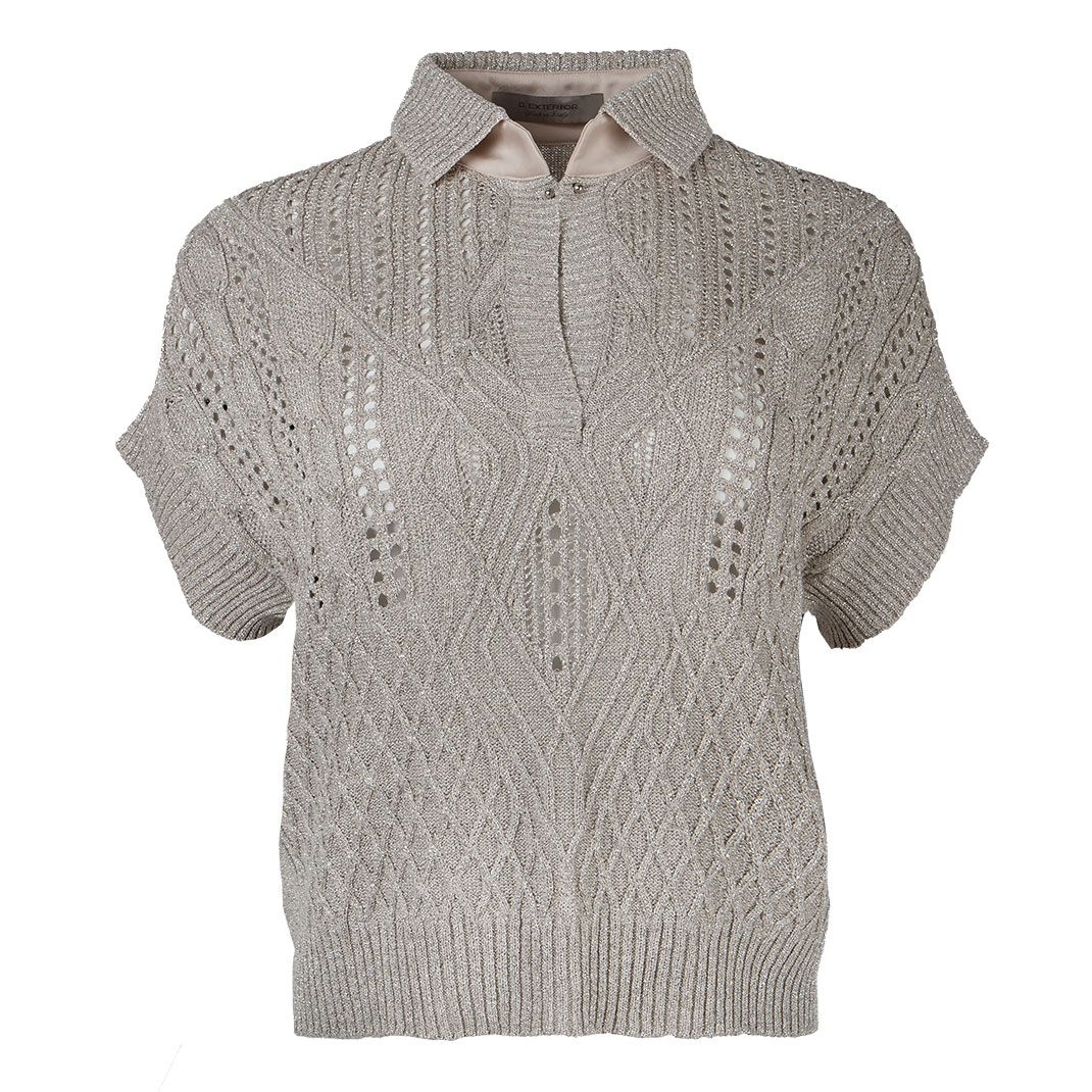 Женский вискозный джемпер поло D.Exterior | Фото 1