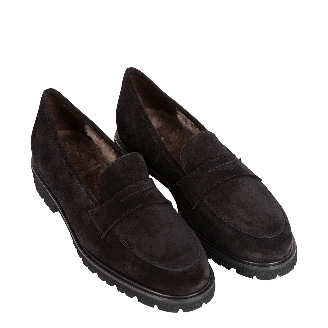 Женские замшевые лоферы на меху Brunate | Фото 2