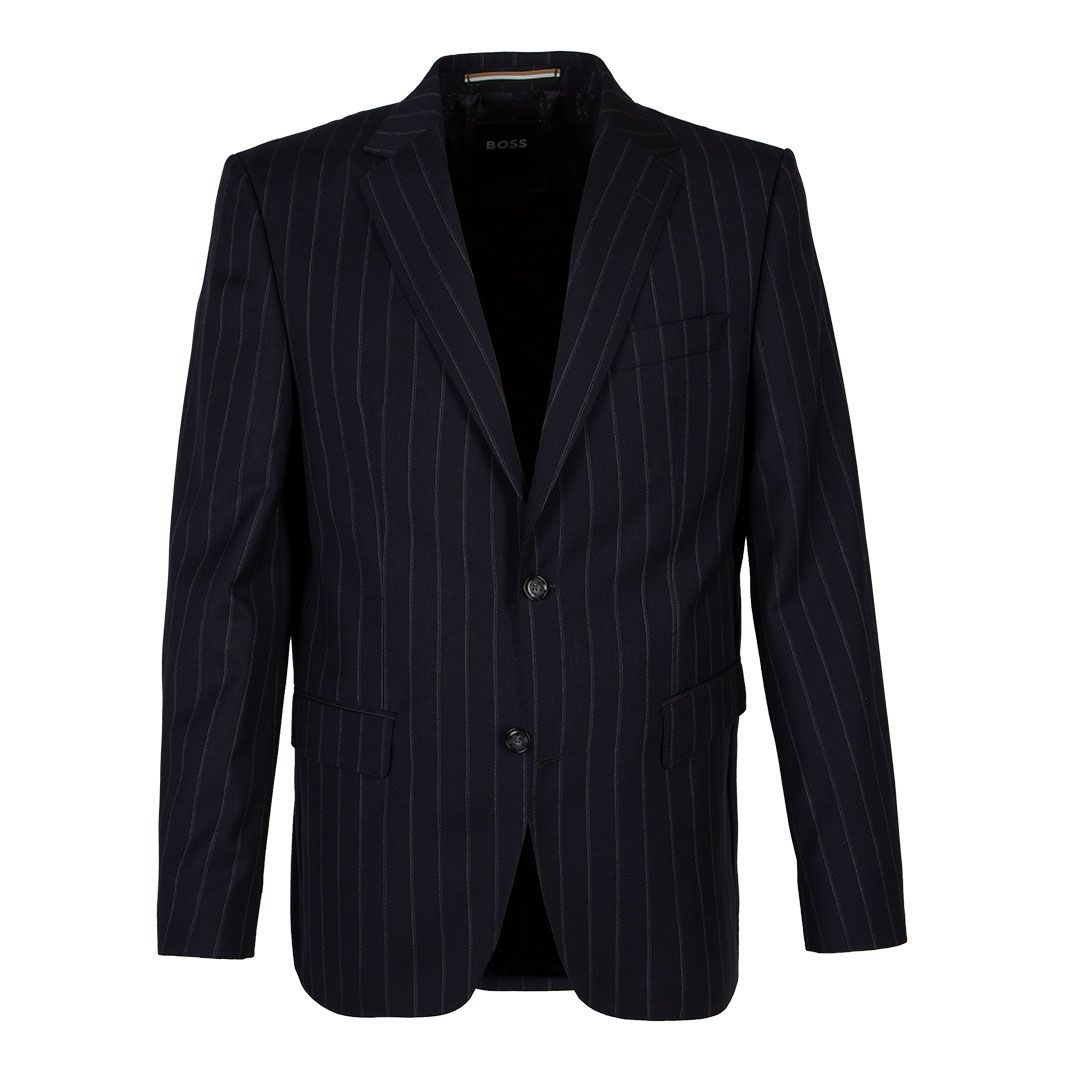 Мужской классический костюм в полоску BOSS Black | Фото 1