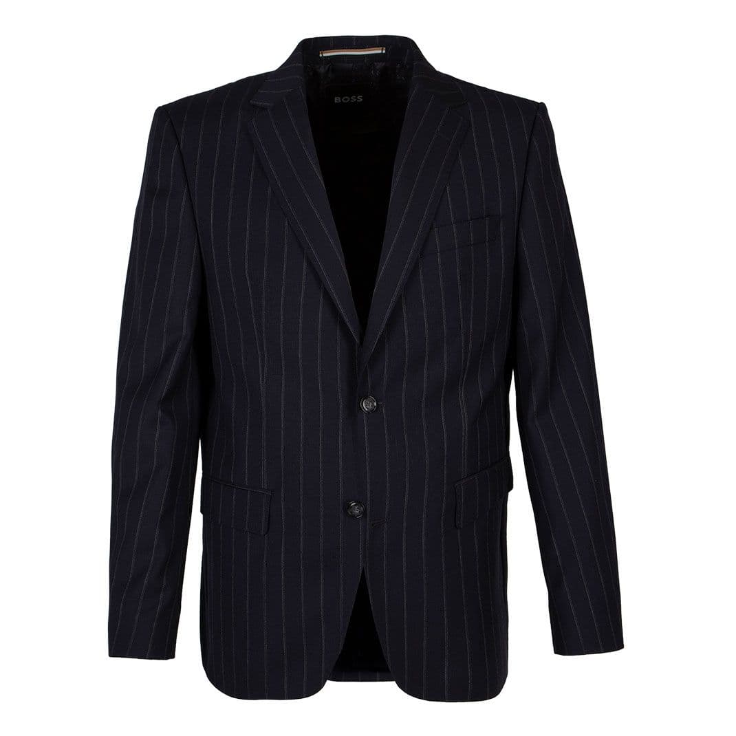Мужской классический костюм в полоску BOSS Black | Фото 1