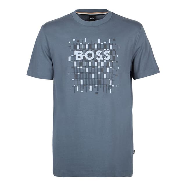 Мужская хлопковая футболка BOSS Black