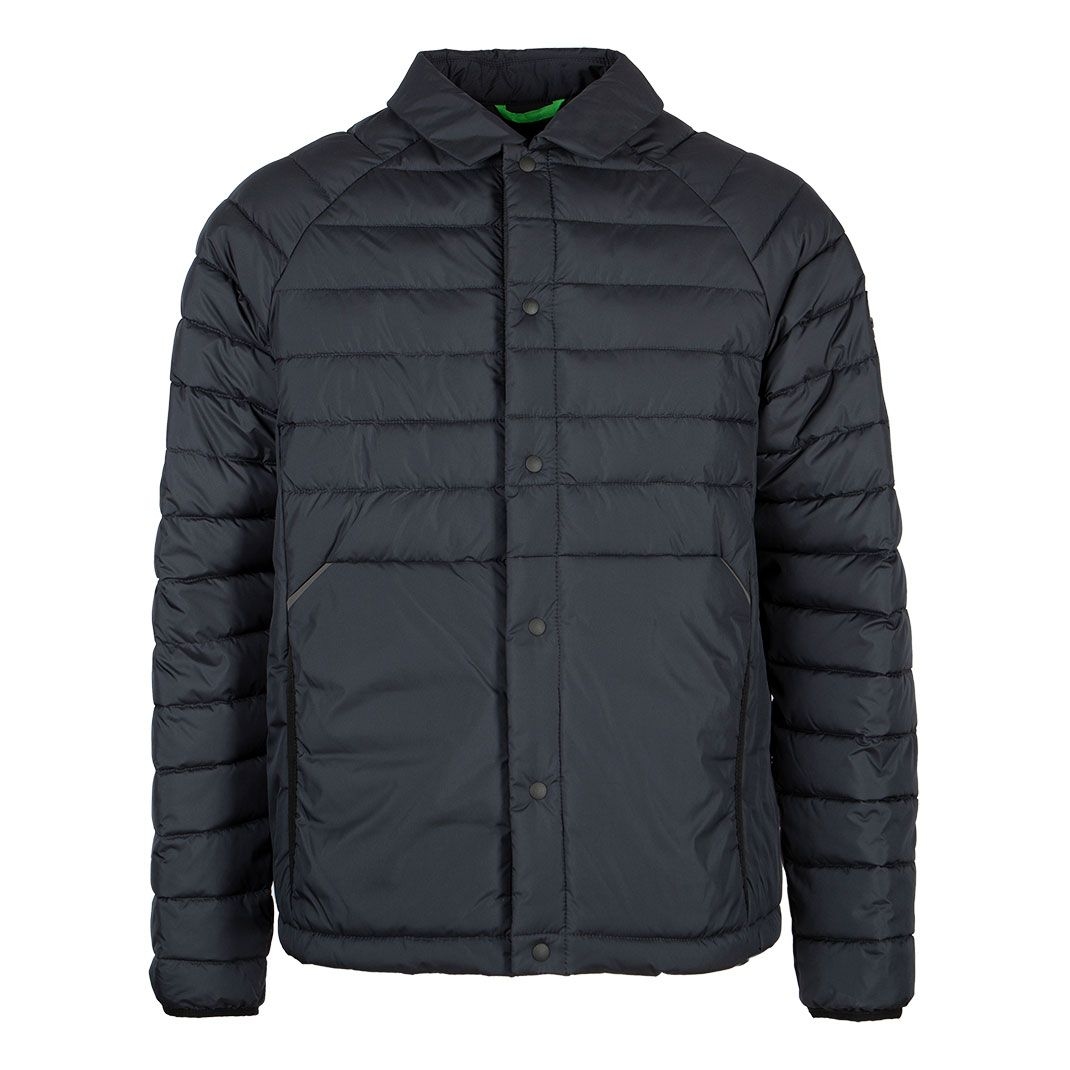 Мужская стеганая куртка-рубашка BOSS Green | Фото 1